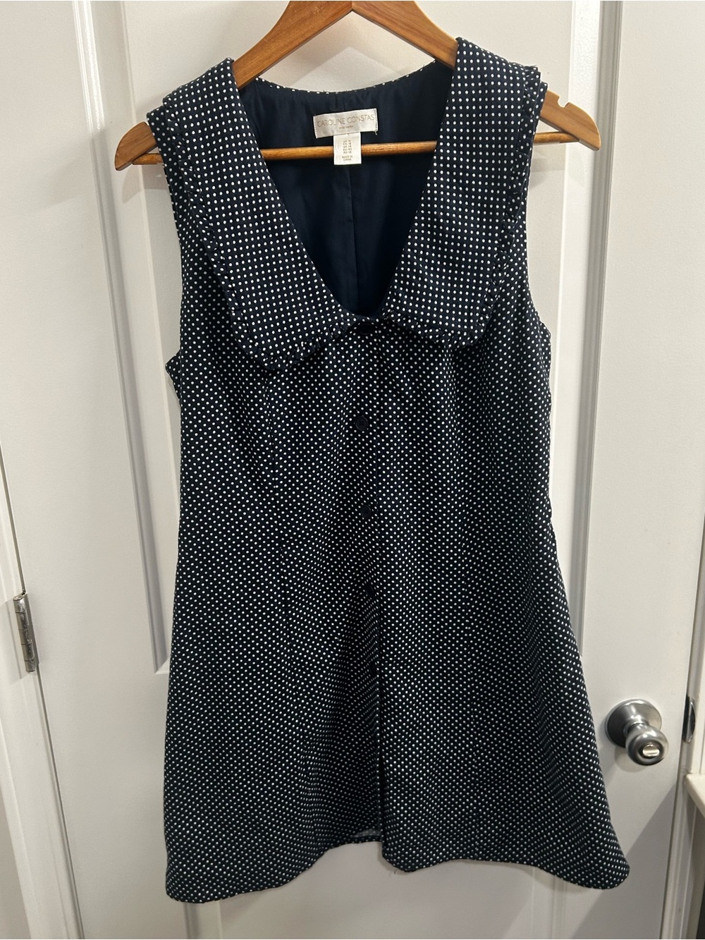 Caroline Constas Mini Polka Dot Dress Size 10